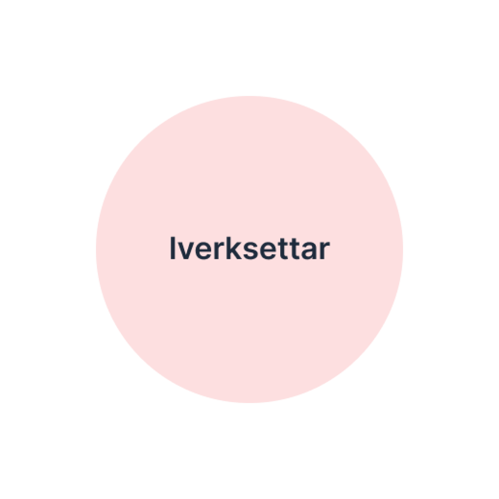 Iverksettar illustrasjon sirkel